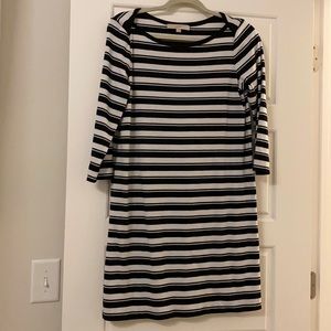 Loft boatneck striped dress